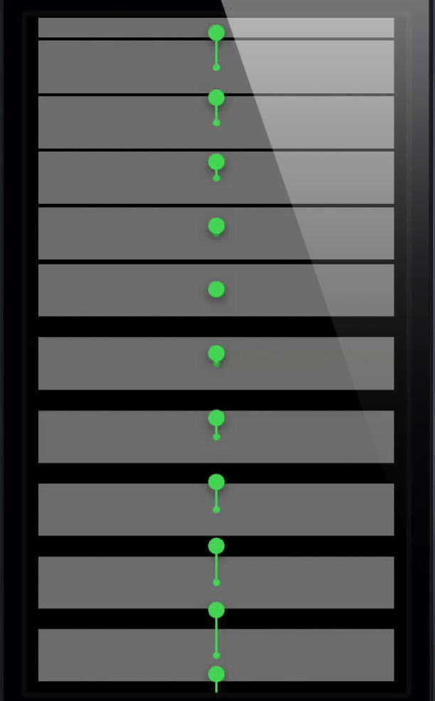 向上拖动时的锚点变化示意